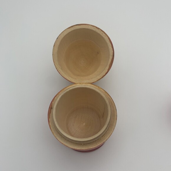 Vintage Russian Nesting Dolls Made in USSR Set of 3 Matryoshka Toy Figurines - Picture 8 of 12